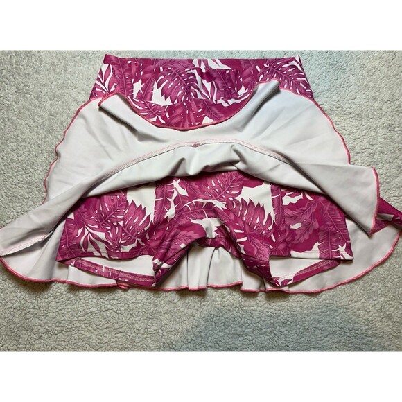 Tina + Jenna Skort Womens Size S Pink Tropical Tennis Golf Pickleball - Picture 3 of 7